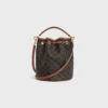 Clara-Tasche aus Triomphe Canvas und Kalbsleder