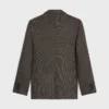 Classic Jacke aus Wolle mit feinem Hahnentrittmuster