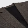 Classic Jacke aus Wolle mit feinem Hahnentrittmuster