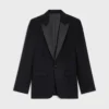 Classic Smokingjacke aus Grain-de-Poudre-Wolle