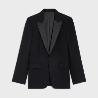 Classic Smokingjacke aus Grain-de-Poudre-Wolle