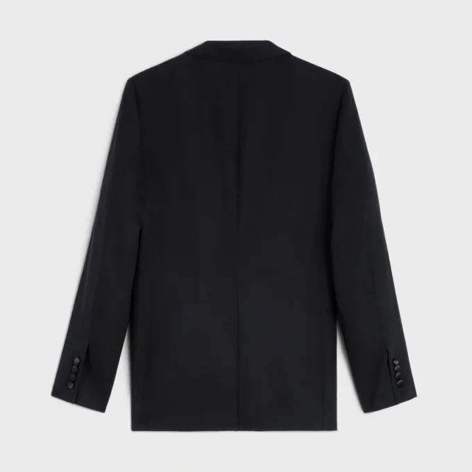 Classic Smokingjacke aus Grain-de-Poudre-Wolle