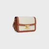 Classique Triomphe Tasche aus Textil mit durchgehendem Triomphe-Muster und Kalbsleder