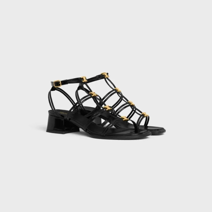 CléMence Sandalette aus glänzendem Kalbsleder CléMence Sandalette aus glänzendem Kalbsleder
