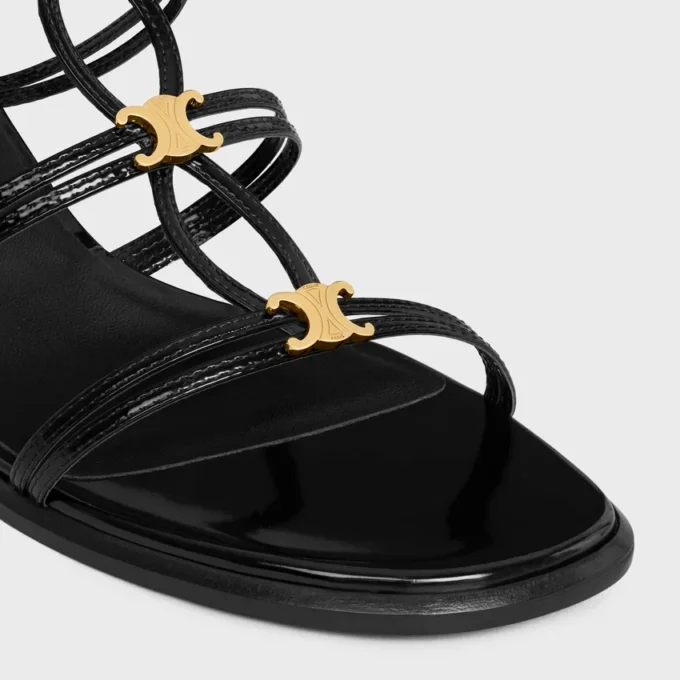 CléMence Sandalette aus glänzendem Kalbsleder CléMence Sandalette aus glänzendem Kalbsleder