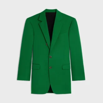 Colonne-Jacke aus Diagonalwolle