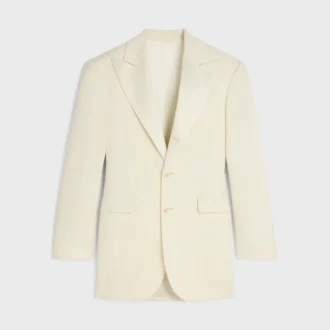 Colonne-Jacke aus Diagonalwolle