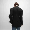 Colonne-Jacke aus Diagonalwolle