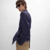 Colonne-Jacke aus Grain De Poudre-Wolle