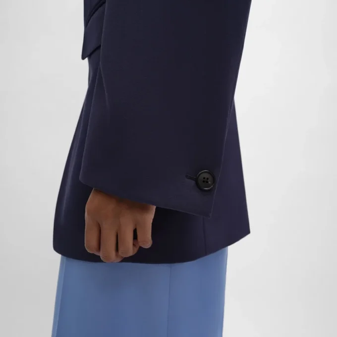 Colonne-Jacke aus Grain De Poudre-Wolle Colonne-Jacke aus Grain De Poudre-Wolle