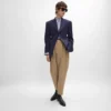 Colonne-Jacke aus Grain De Poudre-Wolle