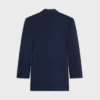 Colonne-Jacke aus Grain De Poudre-Wolle