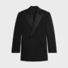 Colonne Tux-Jacke aus Wolle und Mohair-Gabardine Colonne Tux-Jacke aus Wolle und Mohair-Gabardine