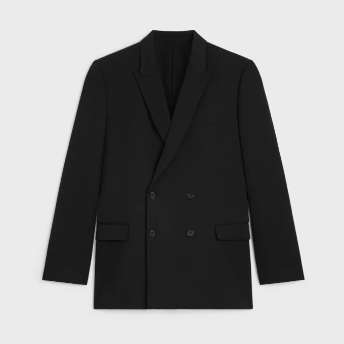 Dean-Jacke aus Wollgabardine Dean-Jacke aus Wollgabardine