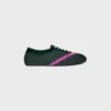 Der flache Sneaker aus Grosgrain, Samt, Kalbsveloursleder und Lammleder Der flache Sneaker aus Grosgrain, Samt, Kalbsveloursleder und Lammleder