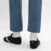 Der flache Sneaker aus Grosgrain, Samt, Kalbsveloursleder und Lammleder Der flache Sneaker aus Grosgrain, Samt, Kalbsveloursleder und Lammleder