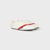 Der flache Sneaker aus Grosgrain, Samt, Ziegenveloursleder und Lammleder Der flache Sneaker aus Grosgrain, Samt, Ziegenveloursleder und Lammleder
