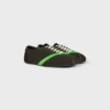 Der flache Sneaker aus Grosgrain, Samt, Ziegenveloursleder und Lammleder Der flache Sneaker aus Grosgrain, Samt, Ziegenveloursleder und Lammleder