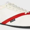 Der flache Sneaker aus Grosgrain, Samt, Ziegenveloursleder und Lammleder Der flache Sneaker aus Grosgrain, Samt, Ziegenveloursleder und Lammleder