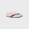 Der flache Sneaker aus Grosgrain, Samt, Ziegenveloursleder und Lammleder Der flache Sneaker aus Grosgrain, Samt, Ziegenveloursleder und Lammleder