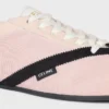 Der flache Sneaker aus Grosgrain, Samt, Ziegenveloursleder und Lammleder Der flache Sneaker aus Grosgrain, Samt, Ziegenveloursleder und Lammleder