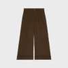 Docks-Hose aus Stretch-Wollgabardine Docks-Hose aus Stretch-Wollgabardine