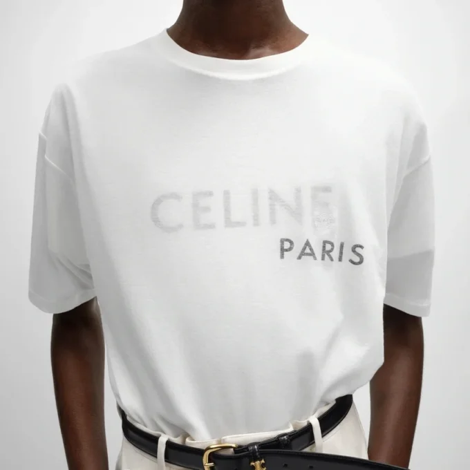 Doppellagiges T-Shirt aus feinem Baumwolljersey Doppellagiges T-Shirt aus feinem Baumwolljersey
