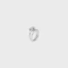 Doppelring „Knot“ aus Messing mit Rhodium-Finish Doppelring „Knot“ aus Messing mit Rhodium-Finish