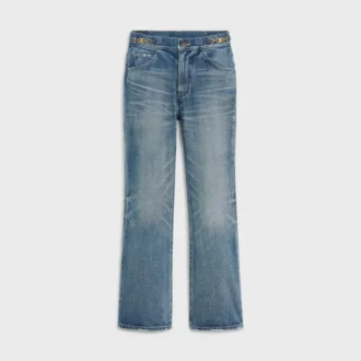 Dylan Flared Jeans mit Signatur aus Baumwoll-Denim
