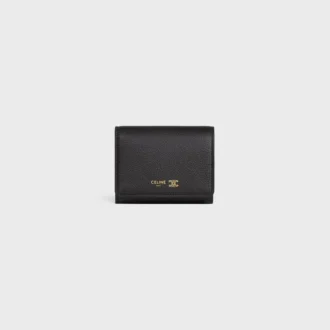 Edle Brieftasche mit Triomphe-Prägung aus geschmeidigem, genarbtem Kalbsleder