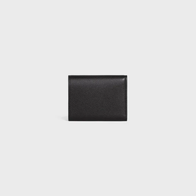 Edle Brieftasche mit Triomphe-Prägung aus geschmeidigem, genarbtem Kalbsleder