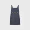 Empire-Minikleid aus Raw-Wash-Denim