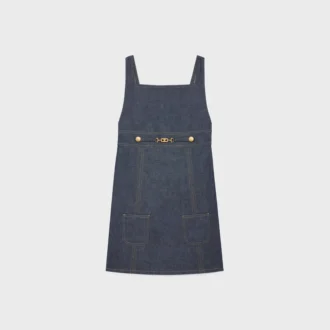 Empire-Minikleid aus Raw-Wash-Denim