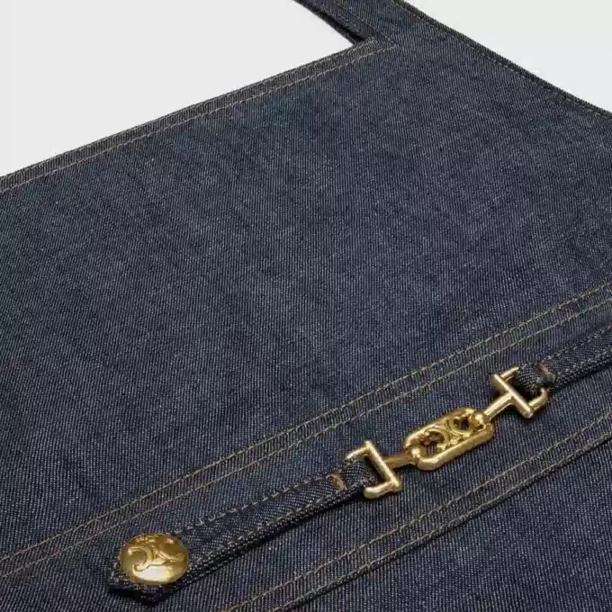 Empire-Minikleid aus Raw-Wash-Denim