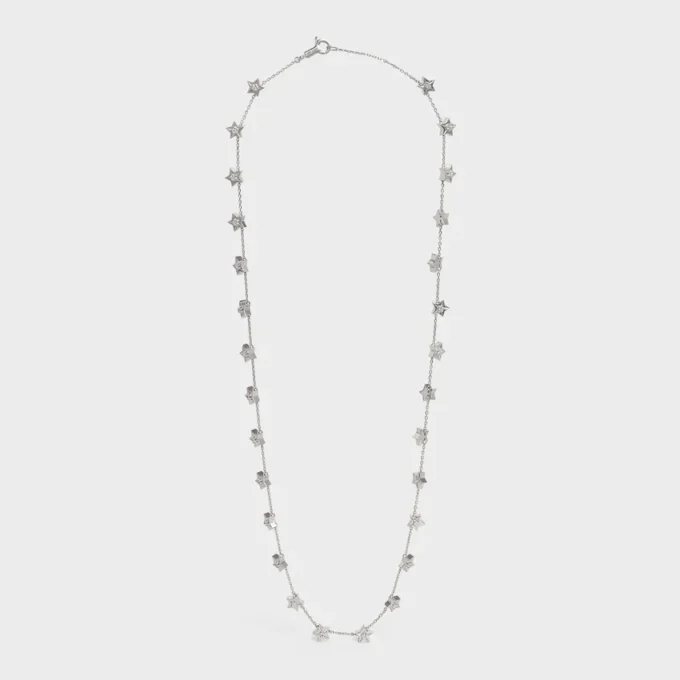 Etoile CELINE Multi Stars Halskette aus Weißgold und Diamanten