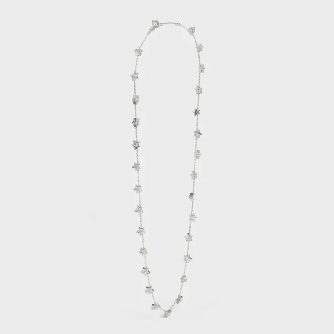 Etoile CELINE Multi Stars Halskette aus Weißgold und Diamanten