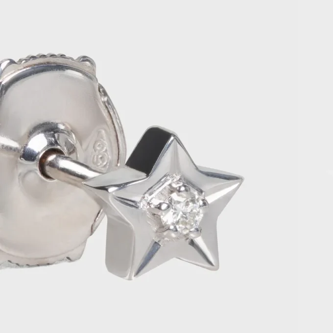 Etoile CELINE Ohrstecker aus Weißgold und Diamanten