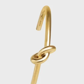 Extra-dünnes Armband „Knot“ aus Messing mit Goldfinish