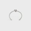 Extra-dünnes Armband „Knot“ aus Messing mit Rhodium-Finish