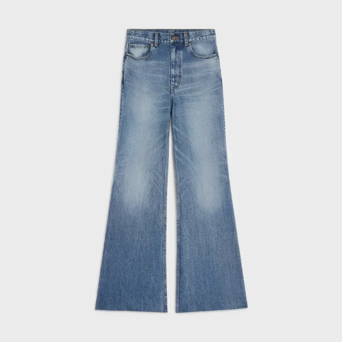 Flare-Jeans 001 aus Baumwoll-Denim Flare-Jeans 001 aus Baumwoll-Denim