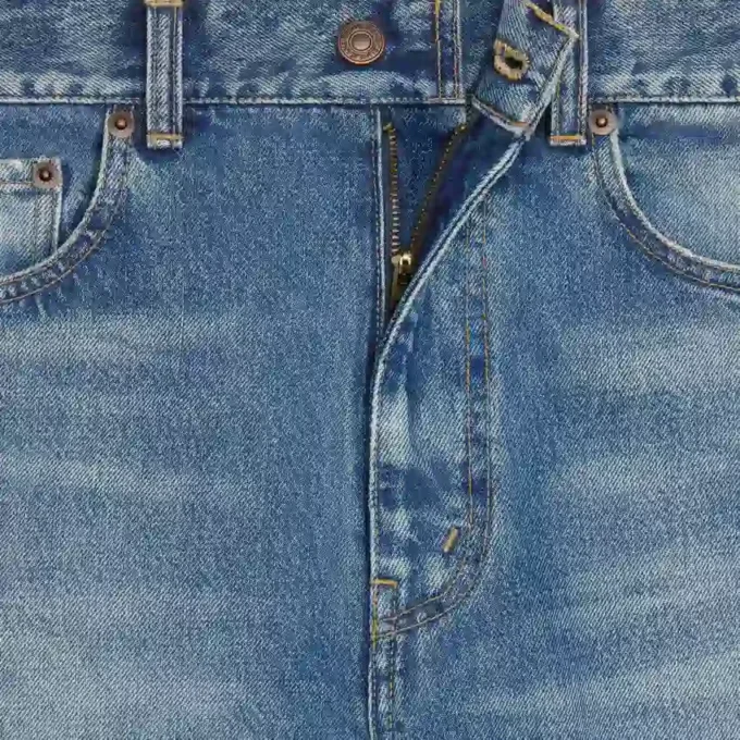 Flare-Jeans 001 aus Baumwoll-Denim Flare-Jeans 001 aus Baumwoll-Denim
