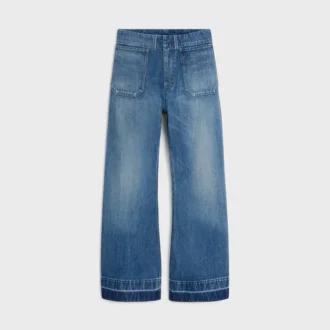 Flare-Jeans 002 aus leichtem Baumwoll-Denim