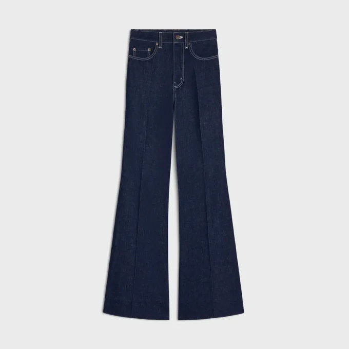 Flare-Jeans 003 aus leichtem Indigo-Denim