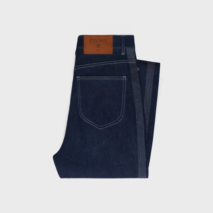 Flare-Jeans 003 aus leichtem Indigo-Denim