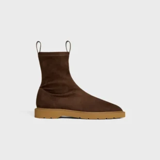 Flow – Stiefel mit Reißverschluss aus dehnbarem Lammveloursleder