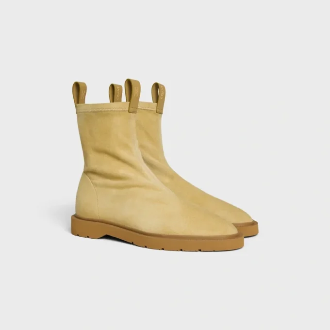 Flow – Stiefel mit Reißverschluss aus dehnbarem Lammveloursleder Flow – Stiefel mit Reißverschluss aus dehnbarem Lammveloursleder