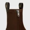 Flow – Stiefel mit Reißverschluss aus dehnbarem Lammveloursleder Flow – Stiefel mit Reißverschluss aus dehnbarem Lammveloursleder