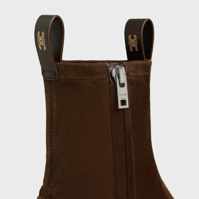 Flow – Stiefel mit Reißverschluss aus dehnbarem Lammveloursleder Flow – Stiefel mit Reißverschluss aus dehnbarem Lammveloursleder