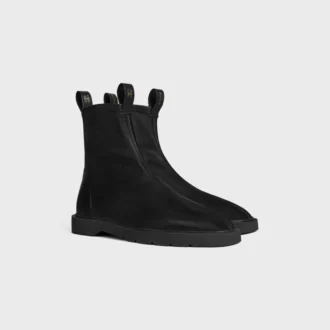 Flow-Stiefel mit Reißverschluss aus Stretch-Lammleder Flow-Stiefel mit Reißverschluss aus Stretch-Lammleder