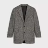 Garcon-Jacke aus Natta-Wolle mit Fischgrätenmuster